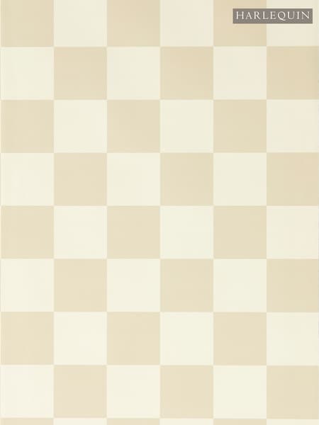 Harlequin Oatmeal Blenets Check Henry Holland 10M Wallpaper (H43027) | £80