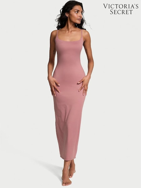 Victoria's Secret Nostalgia Rose Pink FeatherSoft™ Maxi Slip Dress (H43060) | £59