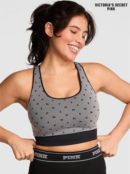 Victoria's Secret PINK Black Reversible Sports Bra (H43077) | £25