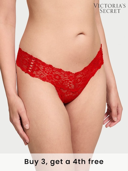 Victoria's Secret Lipstick Red Thong Knickers (H43720) | £9