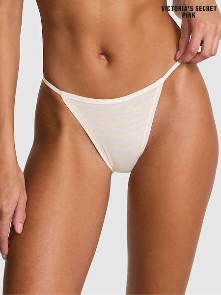 Victoria's Secret PINK Mellow Yellow Bikini Cotton Knickers (H43763) | £9