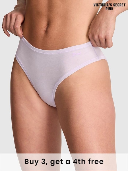 Victoria's Secret PINK Purple Whisper Cheeky Cotton Knickers (H43834) | £9