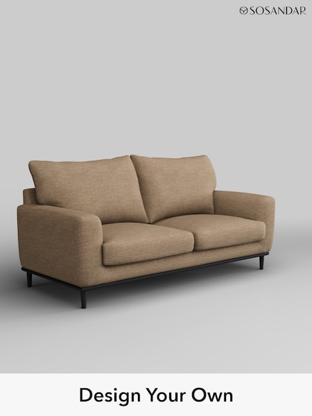 Tavira Linen Look/Mid Natural Milan By Sosandar (H43921) | £1,150
