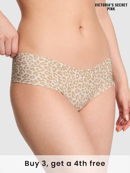 Victoria's Secret PINK White Leopard Cheeky No Show Knickers (H44045) | £9