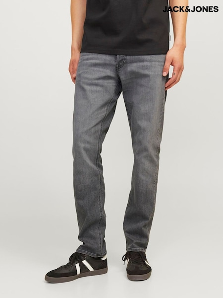 JACK & JONES Grey Glenn Slim Fit Jeans (H44083) | £30