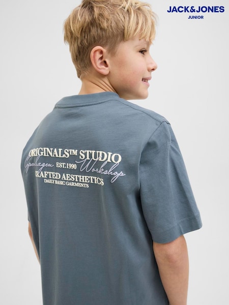 JACK & JONES Junior Short Sleeve Back Print 100% Cotton T-Shirt (H44161) | £0