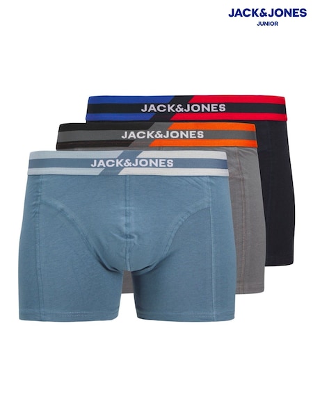 JACK & JONES Junior Blue Boxers 3 Pack (H44192) | £22