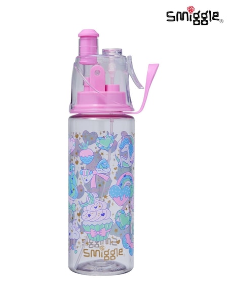Smiggle Pink Radiant Spritz Plastic Drink Bottle 560ml (H44270) | £16