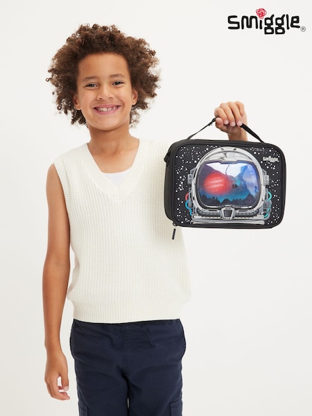 Smiggle Black Eclipse Oblong Attach Lunchbox (H44272) | £15