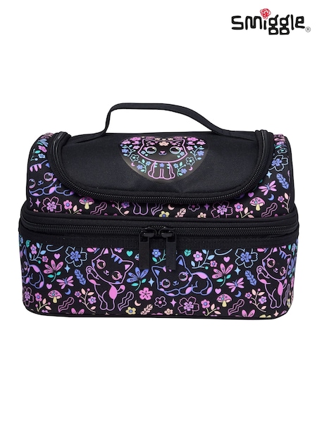 Smiggle Black Eclipse Double Decker Lunchbox (H44273) | £20