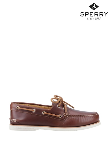 Sperry Authentic Gold Cup Boat Brown Shoes (H44309) | £150