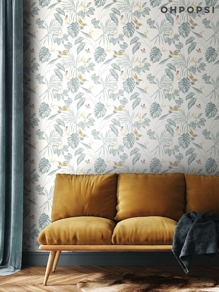 Ohpopsi Wedgewood Hummingbird 10M Wallpaper (H44390) | £49