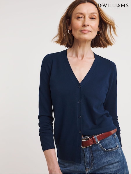 JD Williams Blue V-Neck Cardigan (H44413) | £22