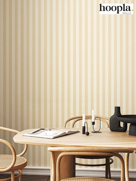 Hoopla Walls Sand Shadow Stripe 10M Wallpaper (H44456) | £35