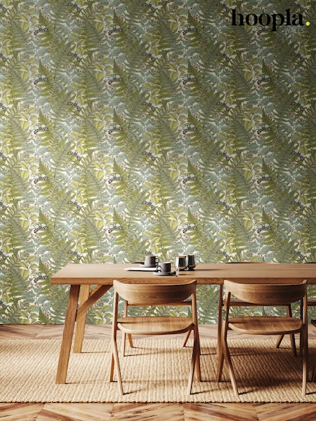 Hoopla Walls Juniper Wild Ferns 10M Wallpaper (H44459) | £45