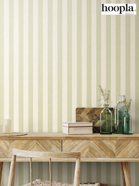 Hoopla Walls Linden Shadow Stripe 10M Wallpaper (H44474) | £35