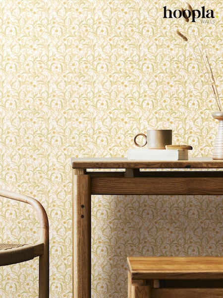 Hoopla Walls Thyme Floral Trail 10M Wallpaper (H44479) | £35