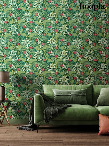 Hoopla Walls Emerald Seaweed Garden 10M Wallpaper (H44490) | £45