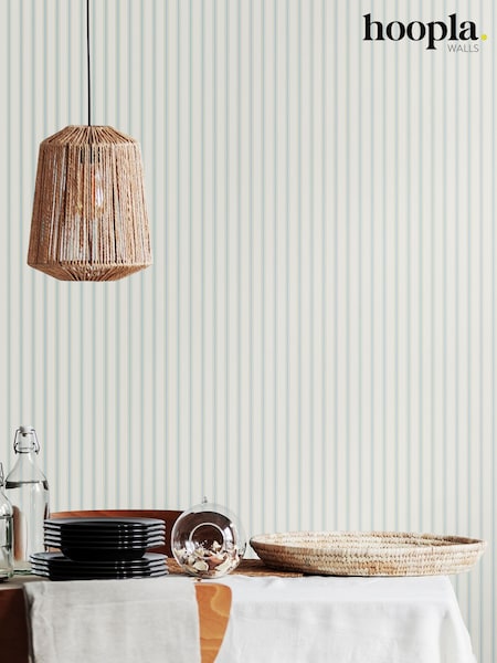 Hoopla Walls Sky Chalk Stripe 10M Wallpaper (H44519) | £35