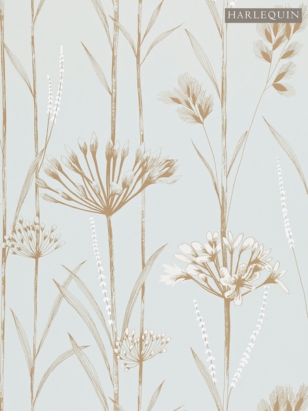 Harlequin Seafoam or Gold Gardinium Idyllic 10M Wallpaper (H44543) | £102