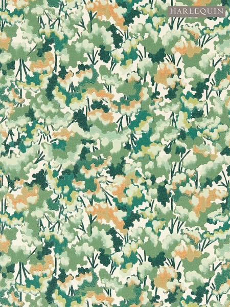 Harlequin Forest/Clay/Evergreen Tree Tops Idyllic 10M Wallpaper (H44549) | £100