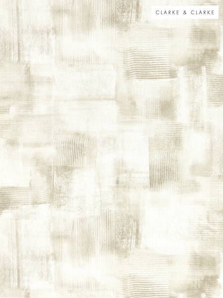 Clarke & Clarke Putty Lavatus Expressions Performance 10M Wallpaper (H44586) | £78