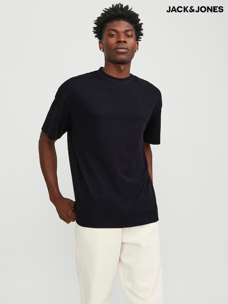 JACK & JONES Black Loose Fit T-Shirt (H44613) | £15