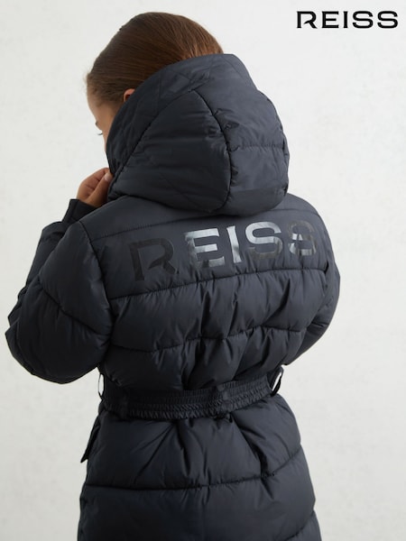Reiss Navy Alys Coat (H44734) | £108