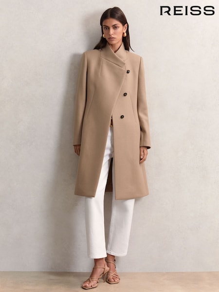 Reiss Camel Max Petite Coat (H44742) | £340