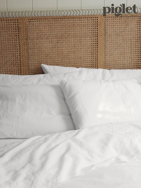 Piglet in Bed White Pillowcases (H44767) | £55