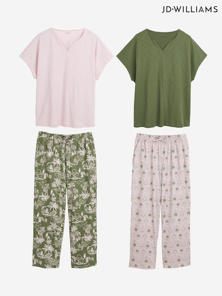 JD Williams Pink Pyjamas Set 2 Pack (H44827) | £38