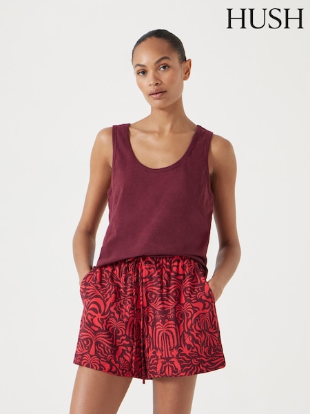 Hush Purple Cotton Slub Tank Top (H44912) | £25