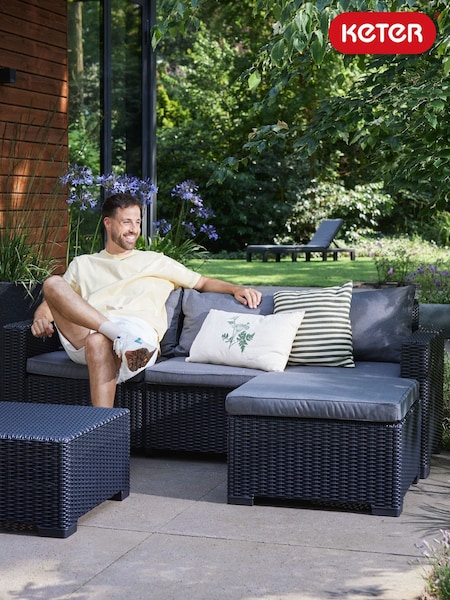 Keter Grey California 3 Seater Chaise Lounge Set (H44995) | £570