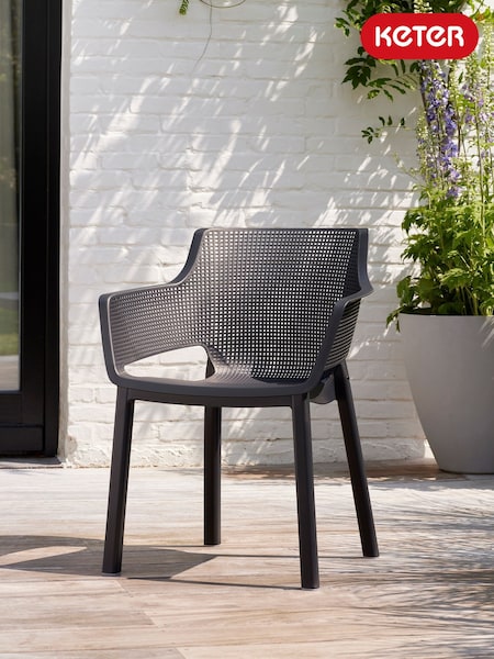 Keter 6 Pack Grey Elisa Chairs Set (H44996) | £210