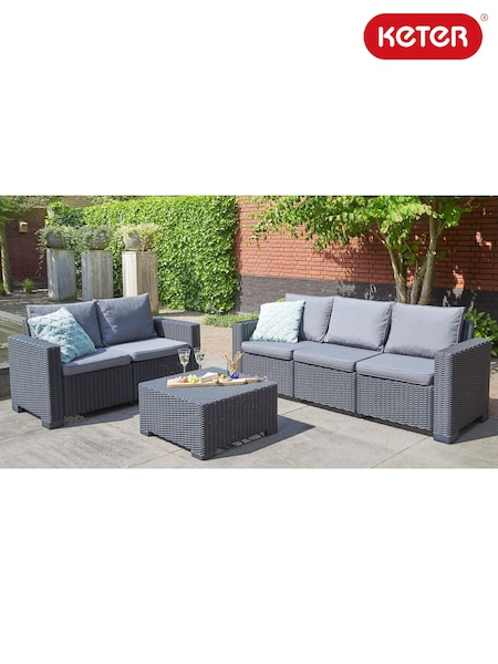 Keter Grey California 5 Seater Sofa Lounge Set (H45009) | £770