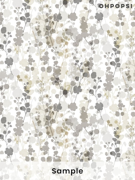 Ohpopsi Neutral Grey Blossom A4 Sample Wallpaper (H45020) | £1