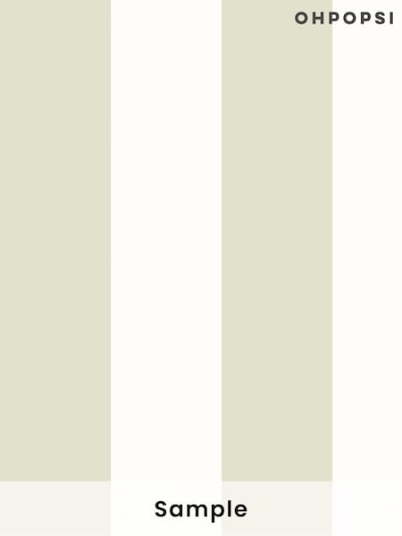 Ohpopsi Laurel Bloc Stripe A4 Wallpaper Sample (H45026) | £1
