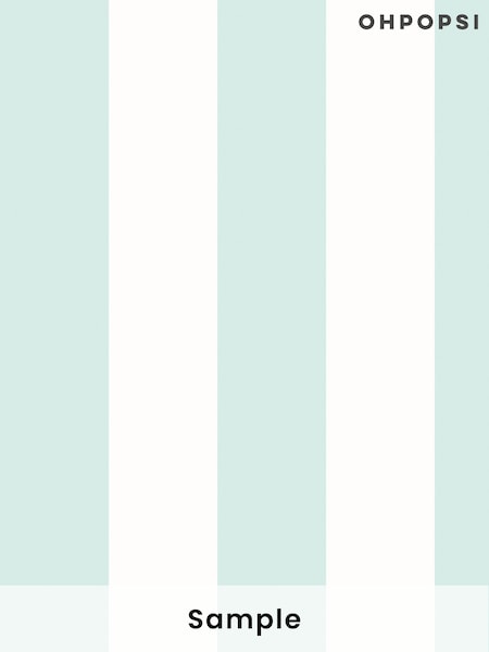 Ohpopsi Duck Egg Bloc Stripe A4 Sample Wallpaper (H45027) | £1