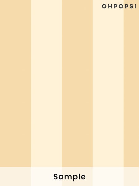 Ohpopsi Wheat Bloc Stripe A4 Wallpaper Sample (H45029) | £1