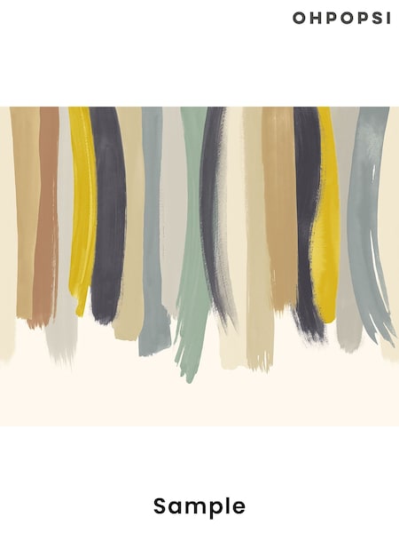 Ohpopsi Smoke and Tan Blurred Lines A4 Wallpaper Sample (H45038) | £1