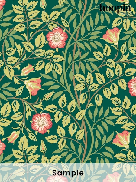 Hoopla Walls Green Rosehip Trial A4 Wallpaper Sample (H45082) | £1
