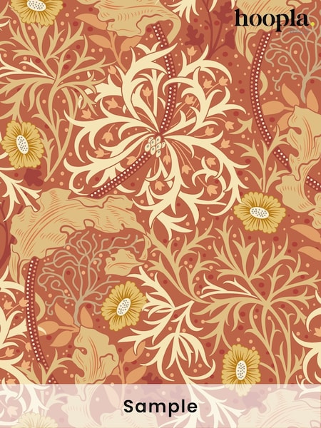 Hoopla Walls Amber Seaweed Garden A4 Wallpaper Sample (H45092) | £1