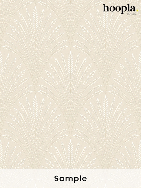 Hoopla Walls Natural Leaf Fan A4 Wallpaper Sample (H45107) | £1