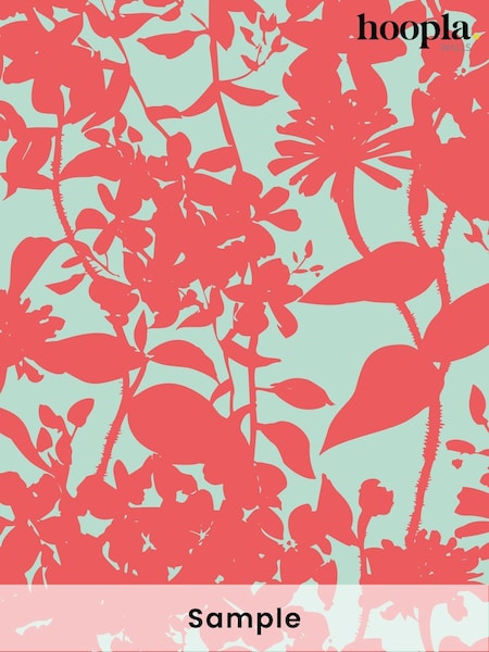 Hoopla Walls Coral Twist Summer Silhouette A4 Wallpaper Sample (H45131) | £1