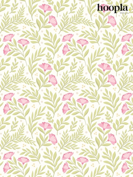 Hoopla Walls Rose Apple Petite Posy A4 Wallpaper Sample (H45134) | £1
