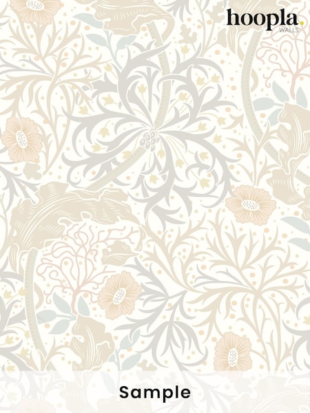 Hoopla Walls Linen Seaweed Garden A4 Wallpaper Sample (H45136) | £1