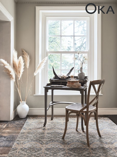 Oka Weathered Oak Camargue Solid Dining Chair (H45218) | £250