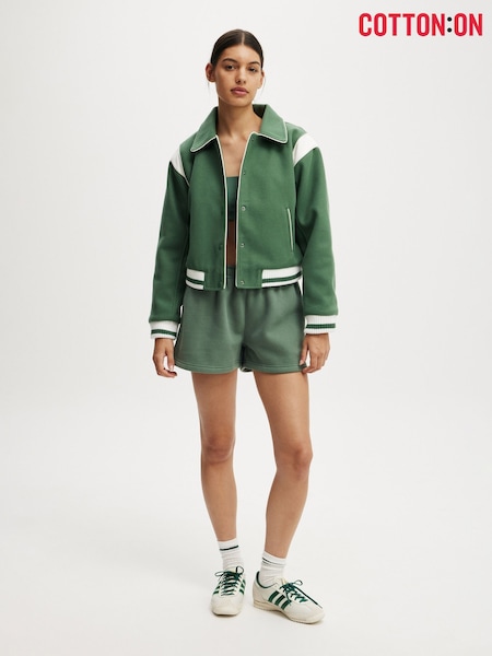 Cotton On Green On Field Panelled Bomber Jacket (H45388) | £30