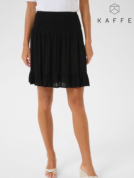 Kaffe KAthora Amber Mini Black Skirt (H45449) | £45