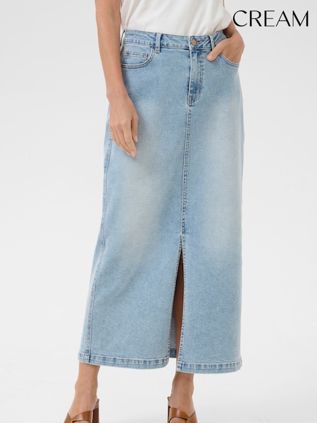 Cream Blue CREbba Denim Skirt (H45491) | £90